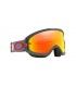 OAKLEY O Frame 2.0 Pro XS MX Goggle Troy Lee Design Checkerboard Red Fire Iridium Lens