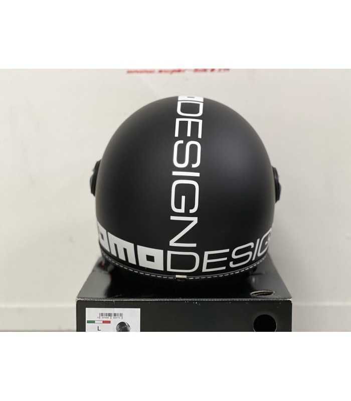 MOMO FGTR EVO NERO OPACO LOGO BIANCO