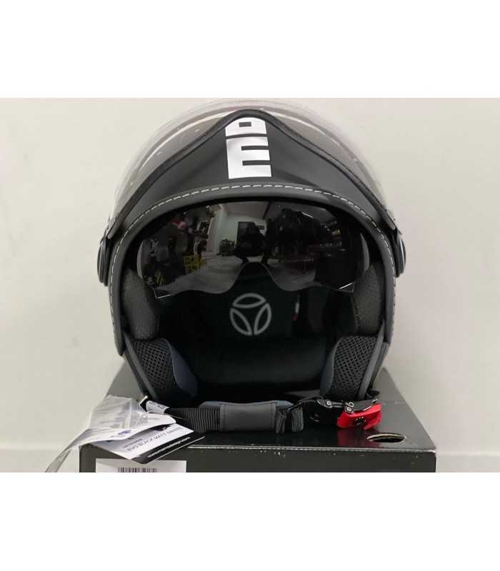 MOMO FGTR EVO NERO OPACO LOGO BIANCO