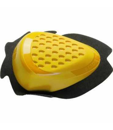 Lightech sliders for leather suit yellow