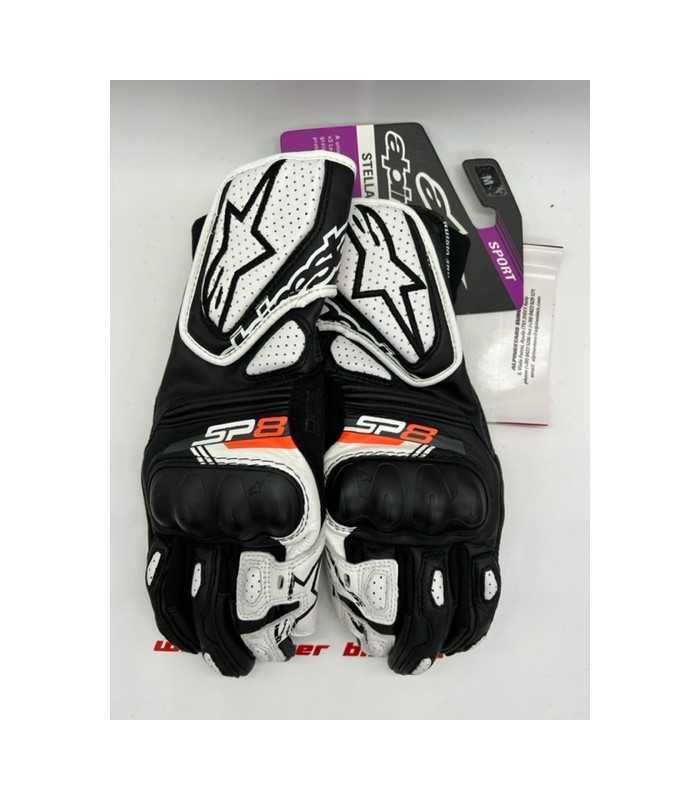 Guanti donna racing Alpinestars Stella SP-8 V3 bianco