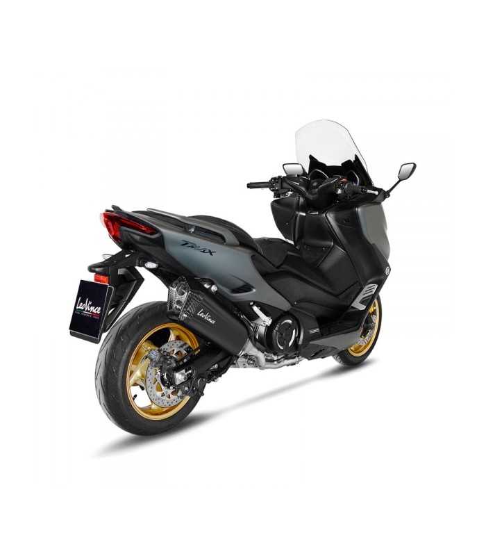 Leovince Yamaha T-Max 560 / Tech Max (2020-24) LV-12 Inox Black CH - Full System - Endcap Carbon