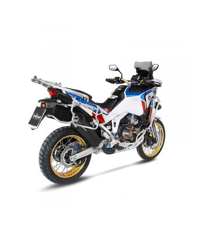 Leovince Honda CRF 1100 L Africa Twin (2020-23) LV-12 Inox Black CH - Slip-On - Endcap Carbon