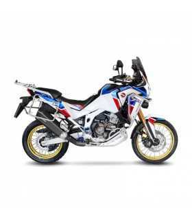 Leovince Honda CRF 1100 L Africa Twin (2020-23) LV-12 Inox Black CH - Slip-On - Endcap Carbon