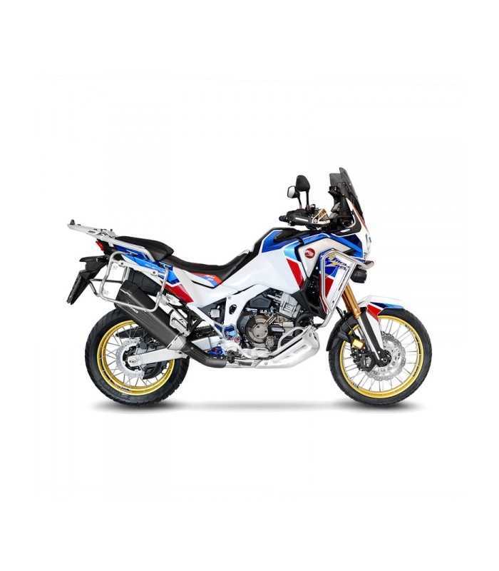 Leovince Honda CRF 1100 L Africa Twin (2020-23) LV-12 Inox Black CH - Slip-On - Endcap Carbon
