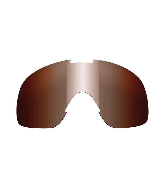 BILTWELL OVERLAND GOGGLE LENS CHROME MIRROR BROWN