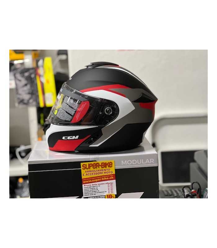 Cgm modularer Helm Dresda schwarz matt rot