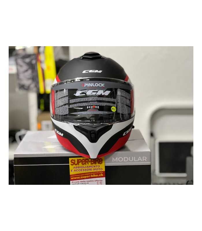 Cgm modularer Helm Dresda schwarz matt rot