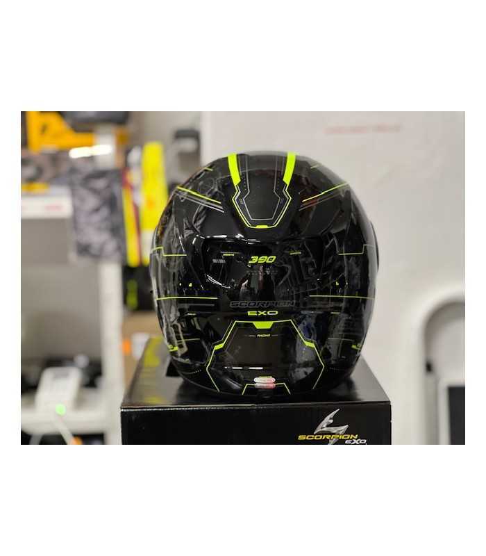 Scorpion Exo 390 Beat schwarz gelb helm