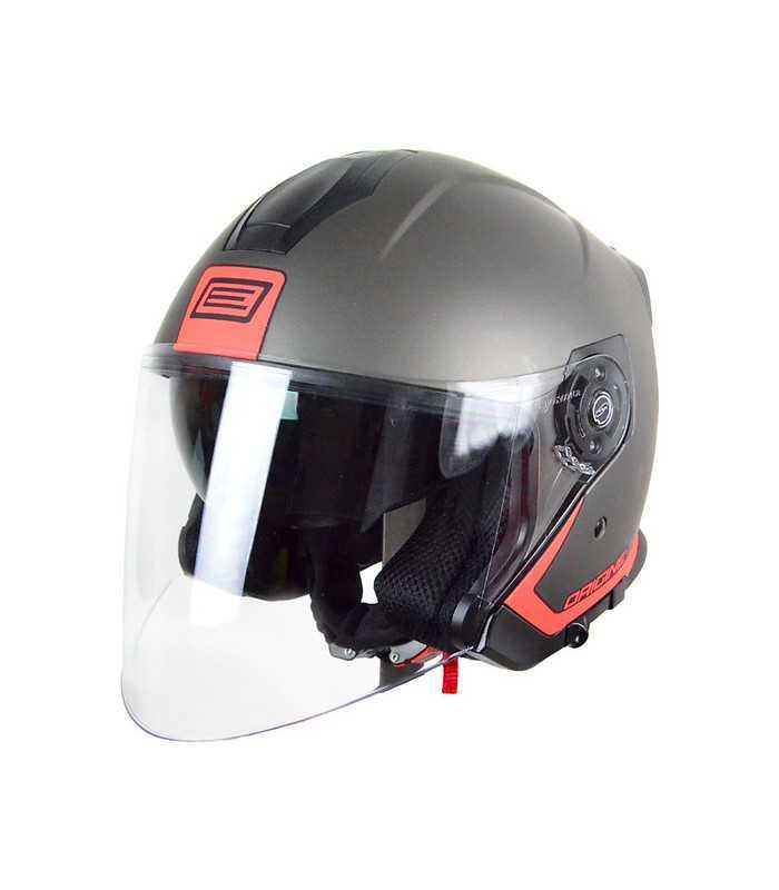 Jet helm ORIGINE PALIO Flow titan rot fluo