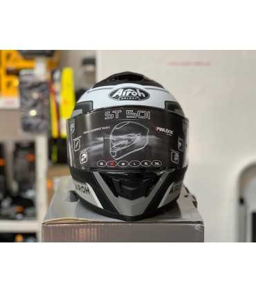 Casque Airoh ST 501 Square noir blanc matt