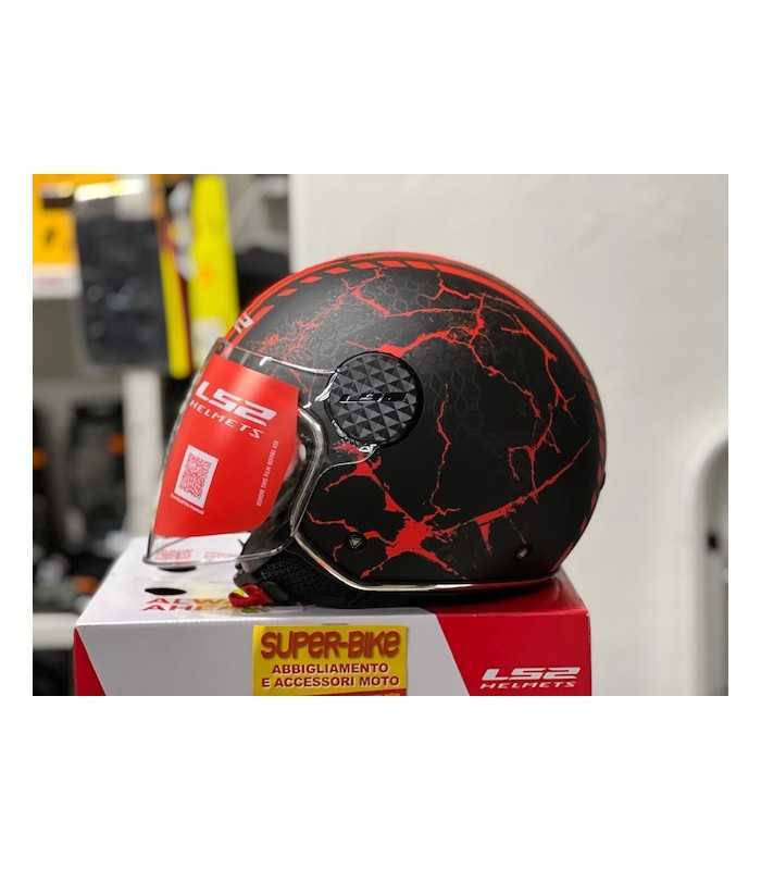 LS2 Sphere Lux Of558 Snake black red matt