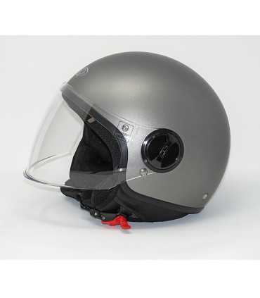 Casco moto Jet One Lift titanio opaco