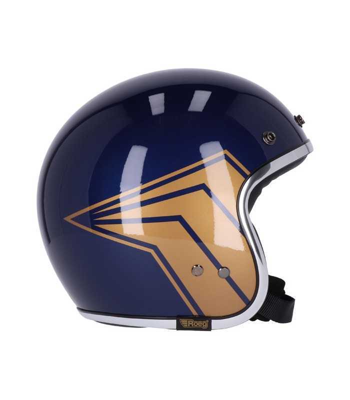 Casque Jet 13 1/2 Skull Bucket bleu