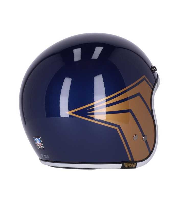Casque Jet 13 1/2 Skull Bucket bleu