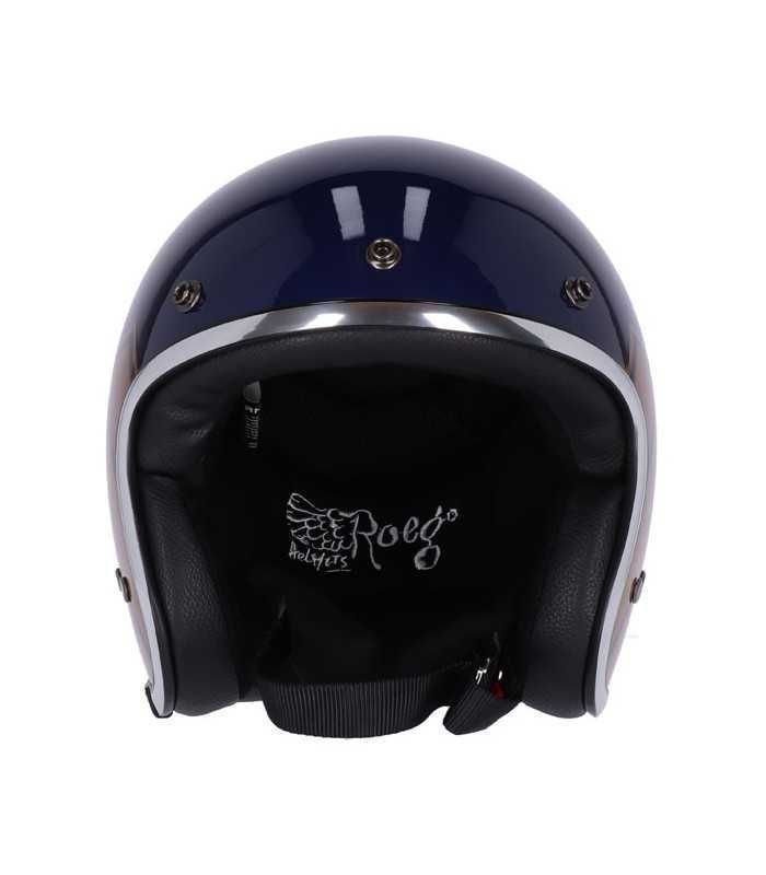 Casque Jet 13 1/2 Skull Bucket bleu