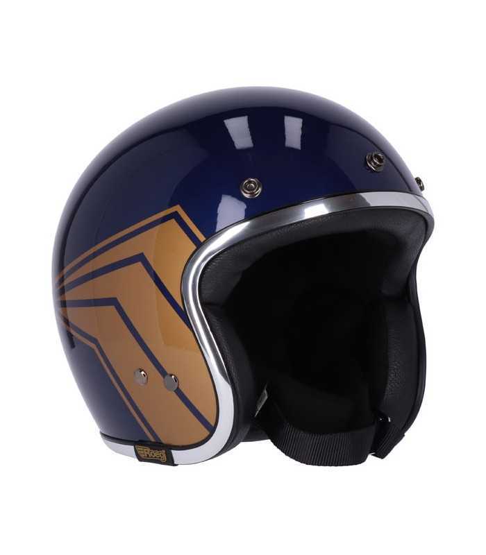 Casque Jet 13 1/2 Skull Bucket bleu