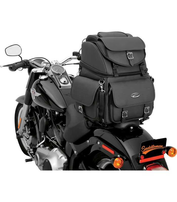Saddlemen BR3400EX Back Seat/ Sissy Bar Bag without studs