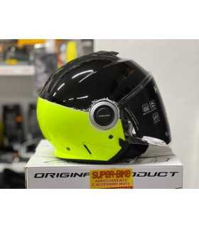 JET HELM Airoh Helios schwarz gelb fluo