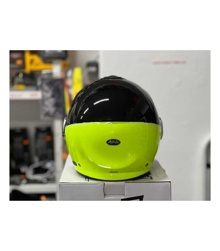 JET HELM Airoh Helios schwarz gelb fluo