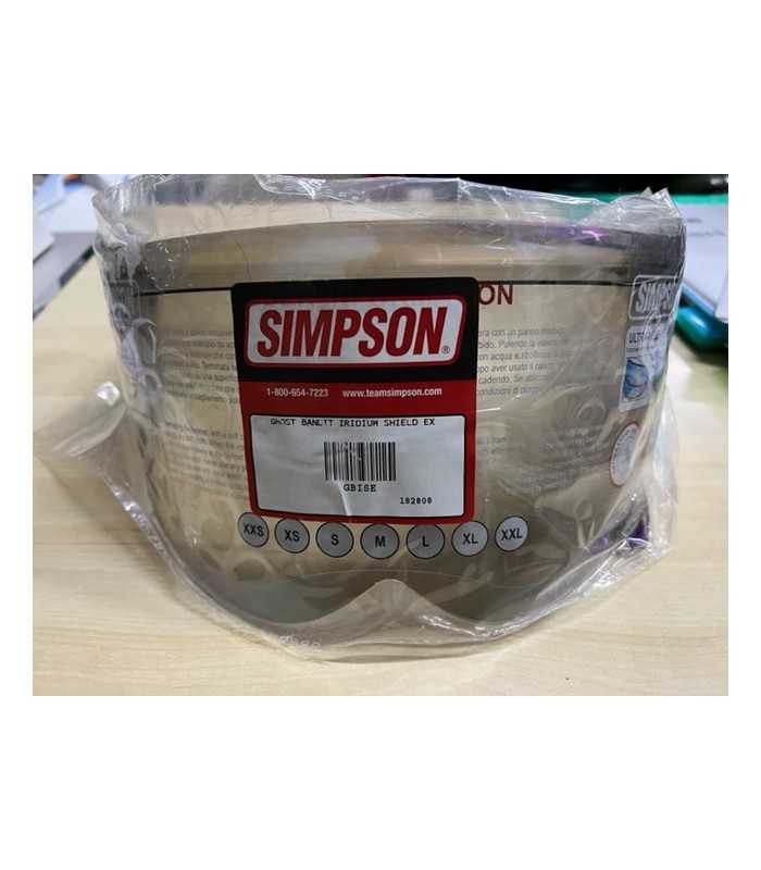 Simpson Venom iridium visor