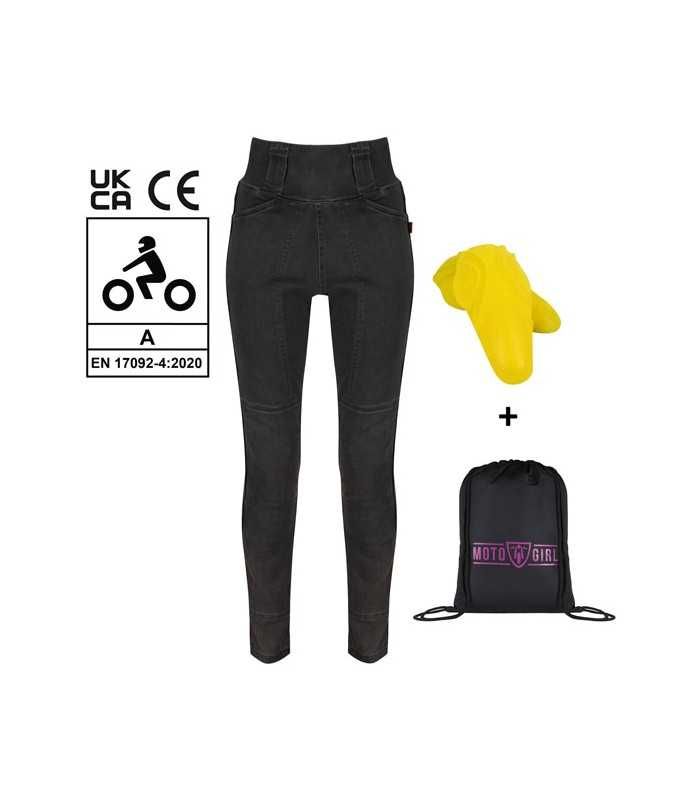 Motogirl Melissa Jegging grey EU 46