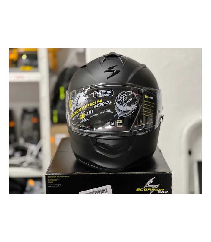 Helm Scorpion Exo 491 schwarz matt