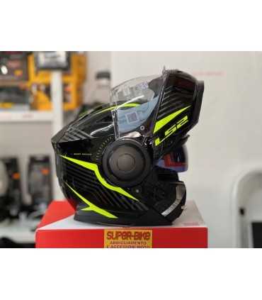 Casco modulare moto LS2 Scope Skid nero giallo