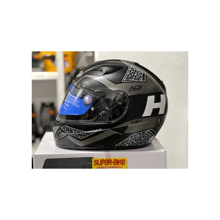 HJC TR1 Tholos Black Full Face Motorcycle Helmet All sizes 