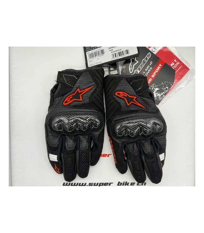 Alpinestars Smx-1 Air V2 gants noir rouge