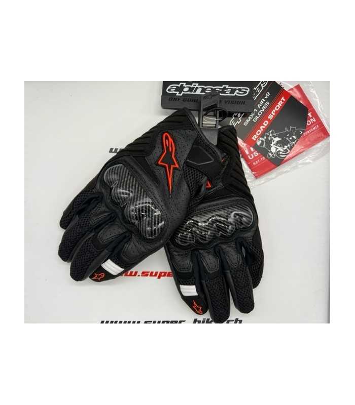 Alpinestars Smx-1 Air V2 gants noir rouge
