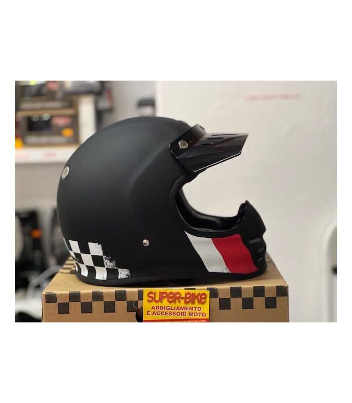 Casque Vintage Origine Virgo Danny noir matt