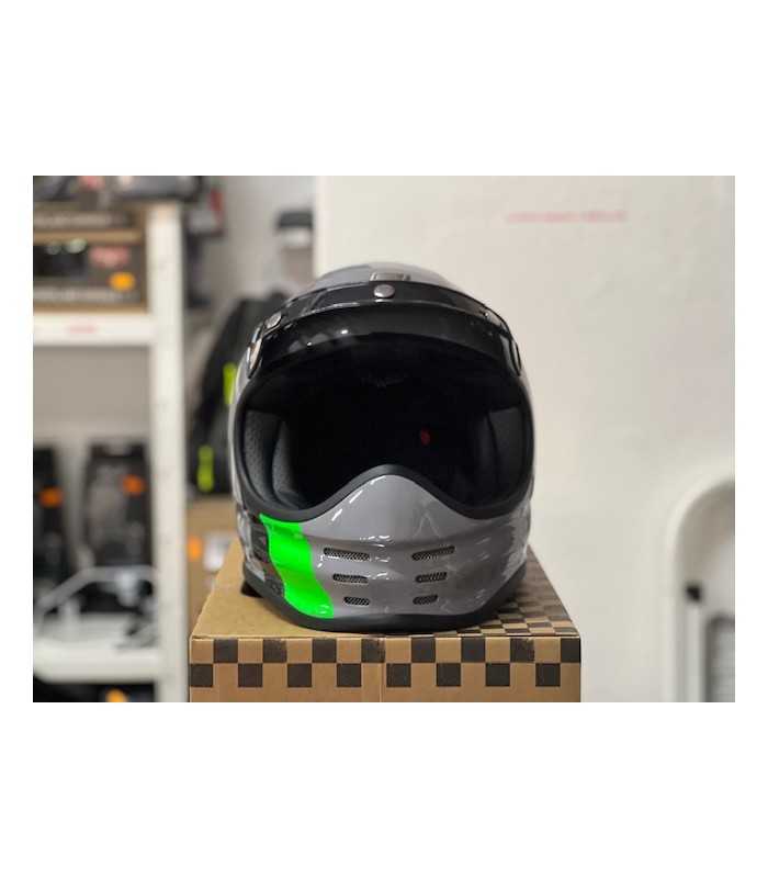 Vintage Origine Virgo grau Helm