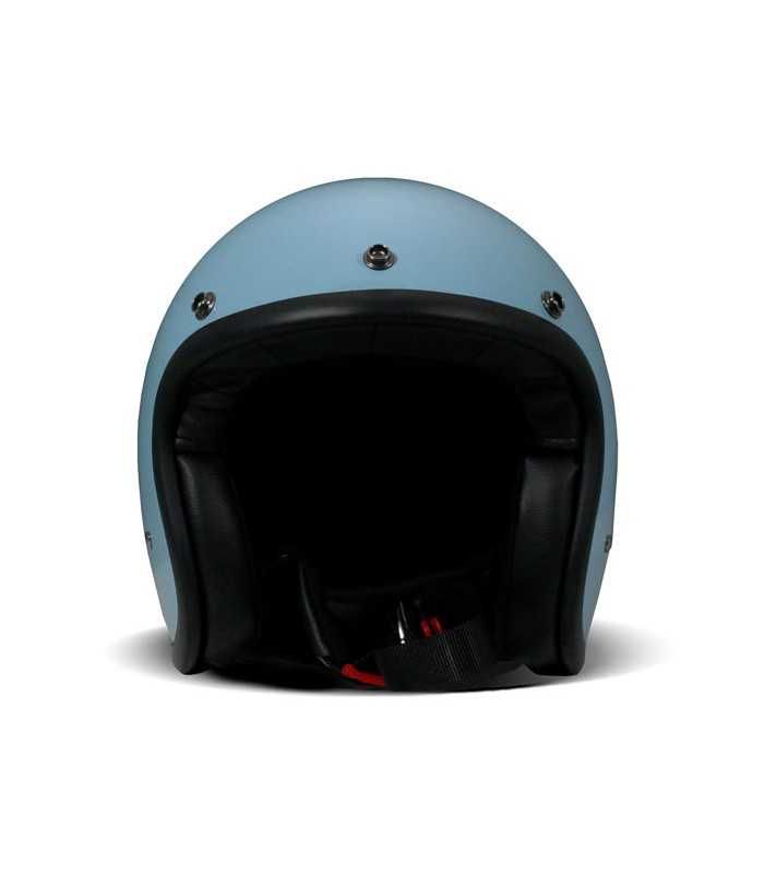 Casco jet DMD Retro azzurro