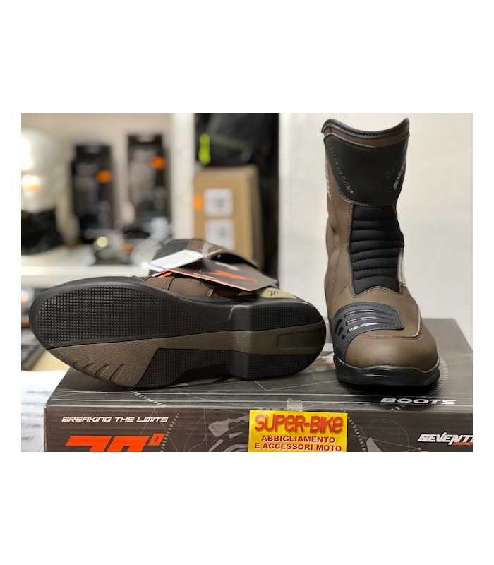 Stivali moto turismo Seventy BT3 impermeabile marrone