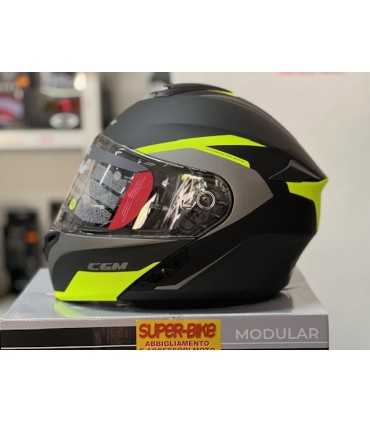 Modular helmet Cgm Dresda black matt yellow