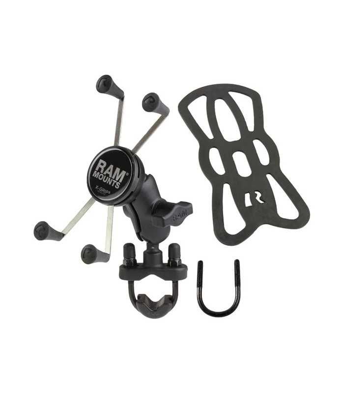 RAM MOUNTS, X-GRIP PHONE MOUNT W/U-BOLT BASE. LARGE PHONES