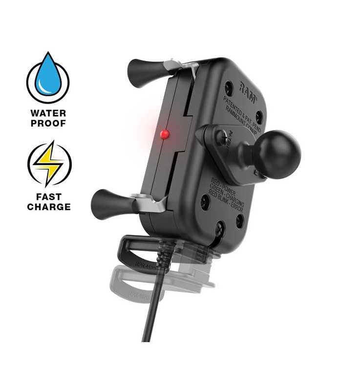 RAM MOUNTS, TOUGH-CHARGE™ X-GRIP® WIRELESS CHARGING HOLDER