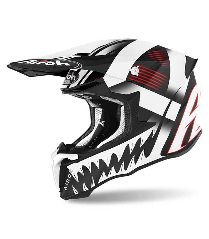 【Airohヘルメット】Twist2.0 whitegloss XL サイズ Airoh Twist 2.0 Mask matt cross helmet