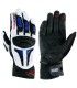 A-pro Firepower Lederhandschuhe weiss blau