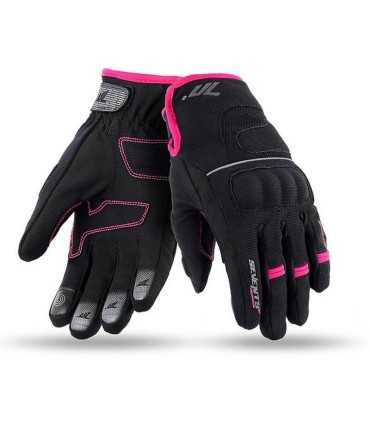 Damen winterhandschuhe Seventy C45 schwarz pink