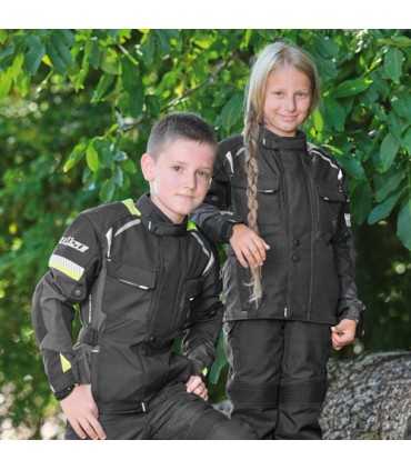 Veste moto enfant Buse Breno noir