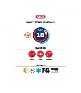 Abus 8078 Granit Detecto Smartx Festplattenblocker gelb