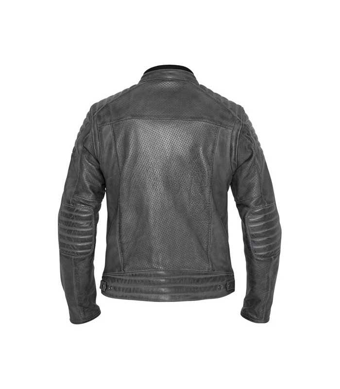 Motorrad lederjacke John Doe Storm grau