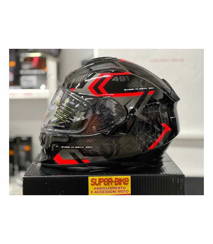 Scorpion Exo 491 Spin black red helmet