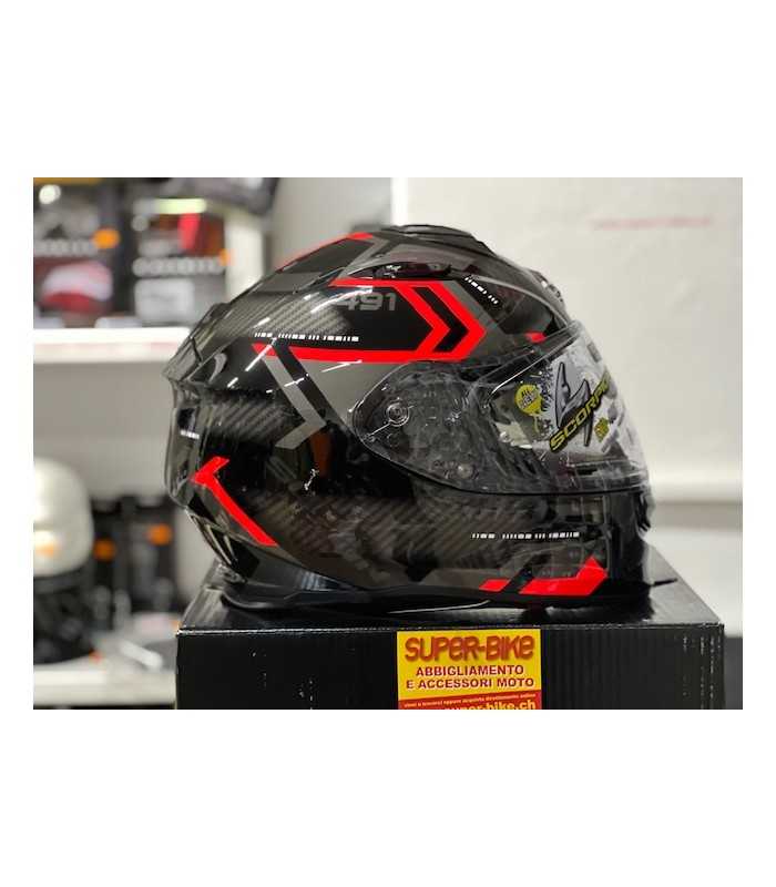 Scorpion Exo 491 Spin black red helmet