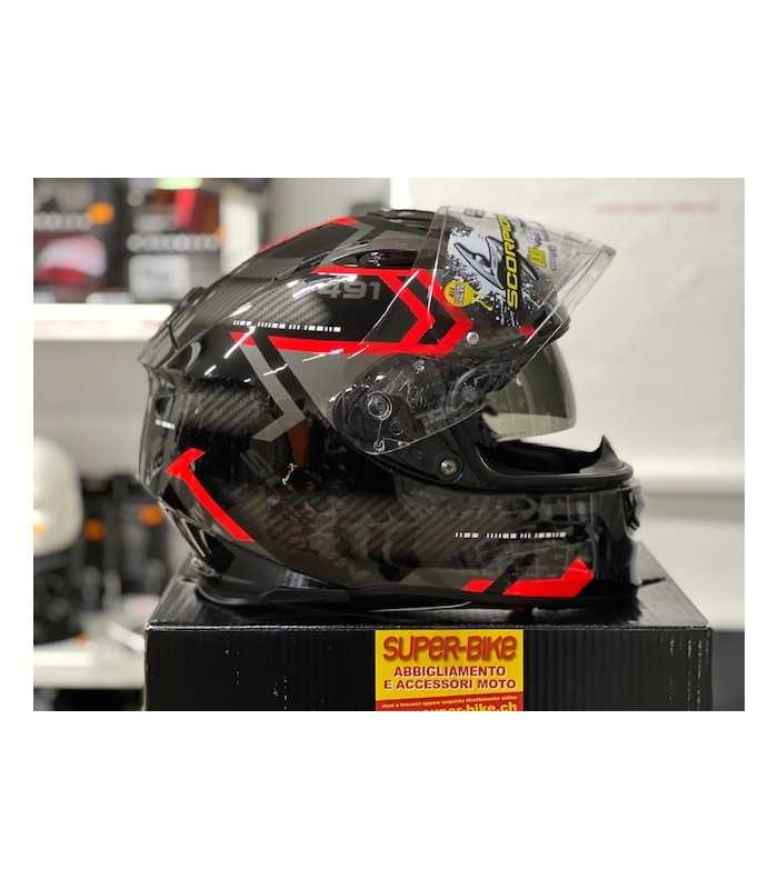 Scorpion Exo 491 Spin black red helmet