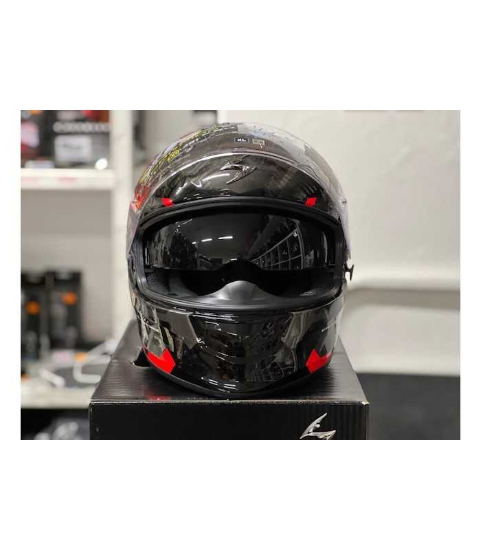 Scorpion Exo 491 Spin black red helmet