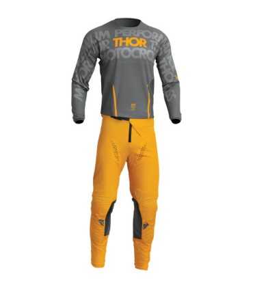 Maglia cross Thor Pulse Mono grigio giallo