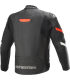 Alpinestars Faster V2 leather jacket blacke red